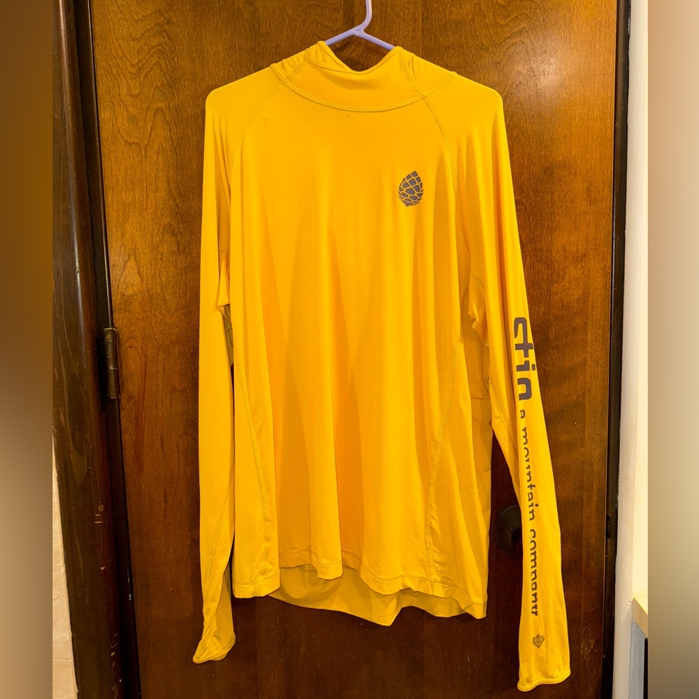 Stio - Men’s Hylas Hooded Pullover 50 UPF Sun Hoodie Yellow XL